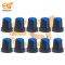 Blue Color Potentiometer Knob Rotary Switch Cap Pack of 10
